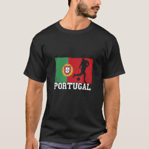 T-shirt Portugal Drapeau joueur de football Fierté Équipe 