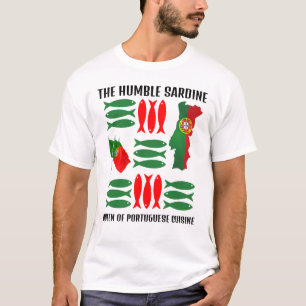 T-shirt Portugal Drapeau SARDINE Reine de la cuisine portu