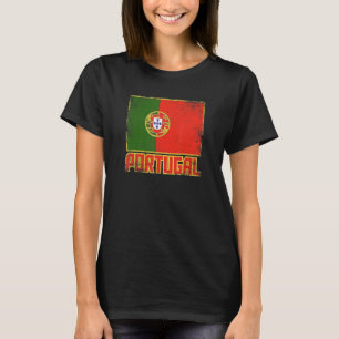 T-shirt Portugal Drapeau Vintage Pays Rétro Portugal Pri