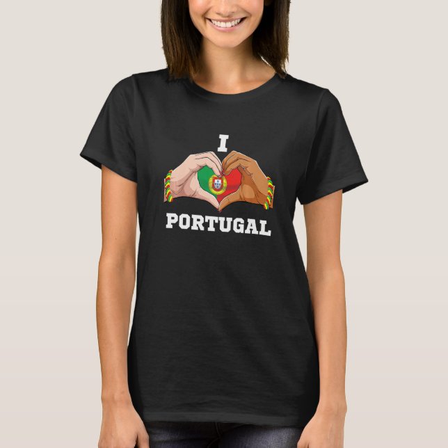 T-shirt Portugal Femmes Hommes Patriotique Portugais Drape (Devant)