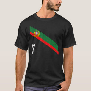 T-shirt Portugal Football Numéro 7 Portugais Football Spor