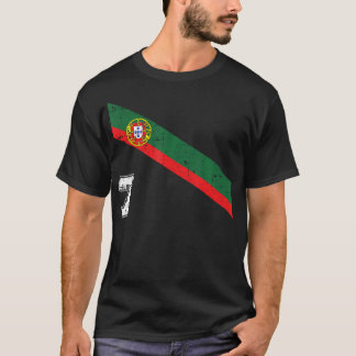 T-shirt Portugal Football Numéro 7 Portugais Football Spor