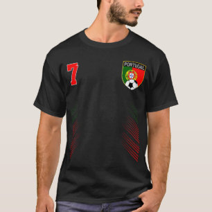 T-shirt Portugal Football Portugais Football Retro 7 Jerse