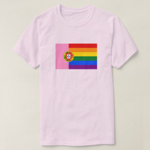 T-SHIRT PORTUGAL GAY ET DRAPEAU DE PLANCHE