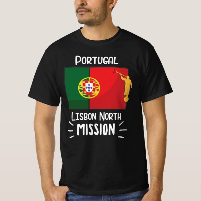 T-shirt Portugal Lisbonne Nord Mormon LDS Mission (Devant)
