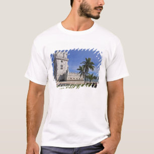 T-shirt Portugal, Lisbonne. Tour de Belem, un site du patr