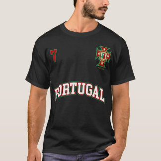 T-shirt Portugal Numéro 7 Équipe de football Sports Portug