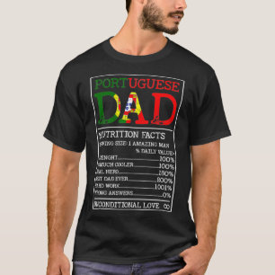 T-shirt Portugal Papa Nutrition Facts Funky Portugal