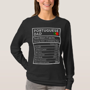 T-shirt Portugal Papa Nutrition Facts National Pride Cadea