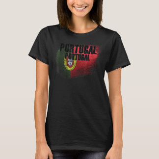 T-shirt Portugal Portugais Drapeau Grunge 1