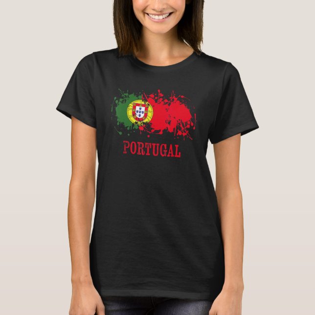 T-shirt Portuguese enthusiasts for Portugal and Portugal (Devant)