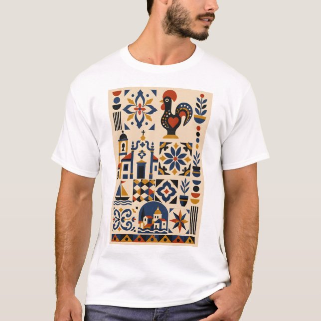 T-shirt Portuguese Mosaic (Devant)