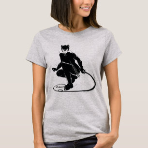 T-shirt Pose à pinceau en encre Catwoman