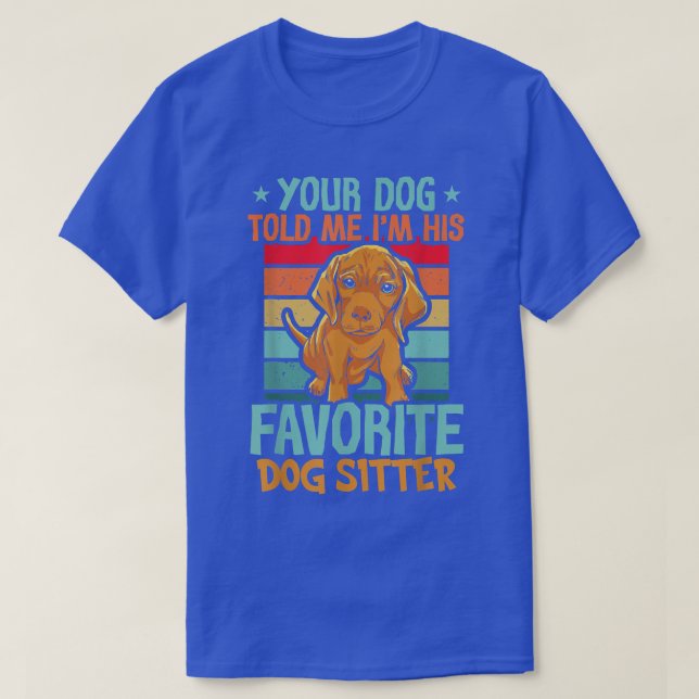 T-shirt Pose-chien Walker Sitter Pièces pour animaux (Design devant)