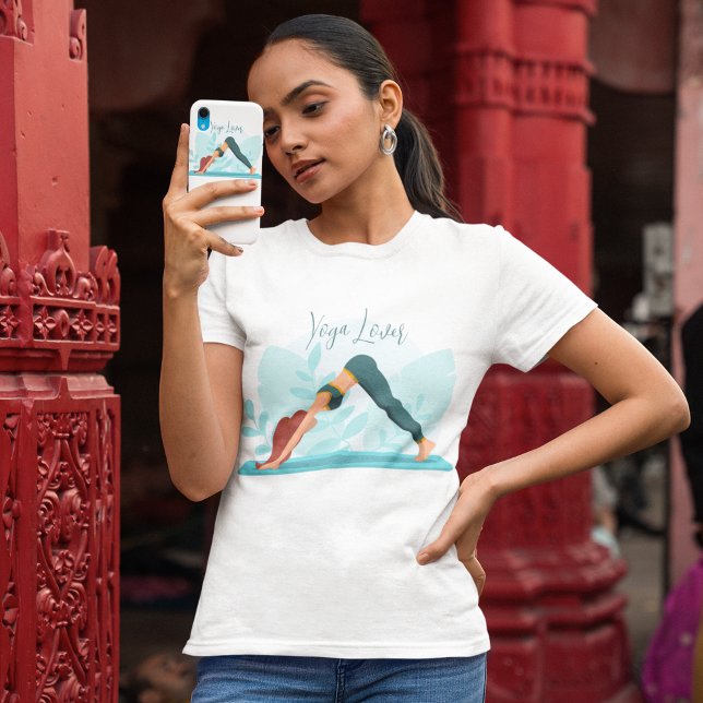 T-shirt Pose de Yoga de Chien - Conception personnalisée m (Créateur téléchargé)