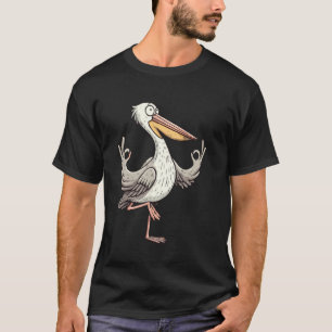T-shirt Pose de yoga du pélican de méditation Animal relax