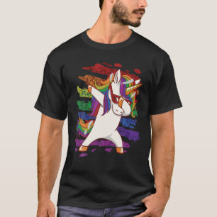 T-shirt Pose d'épandage de licorne