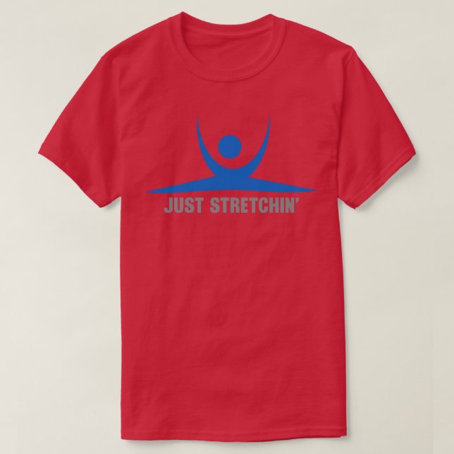 T-shirt Pose d'étirement Abstrait juste Stretchin (Design devant)