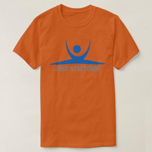 T-shirt Pose d'étirement Abstrait juste Stretchin (Design devant)