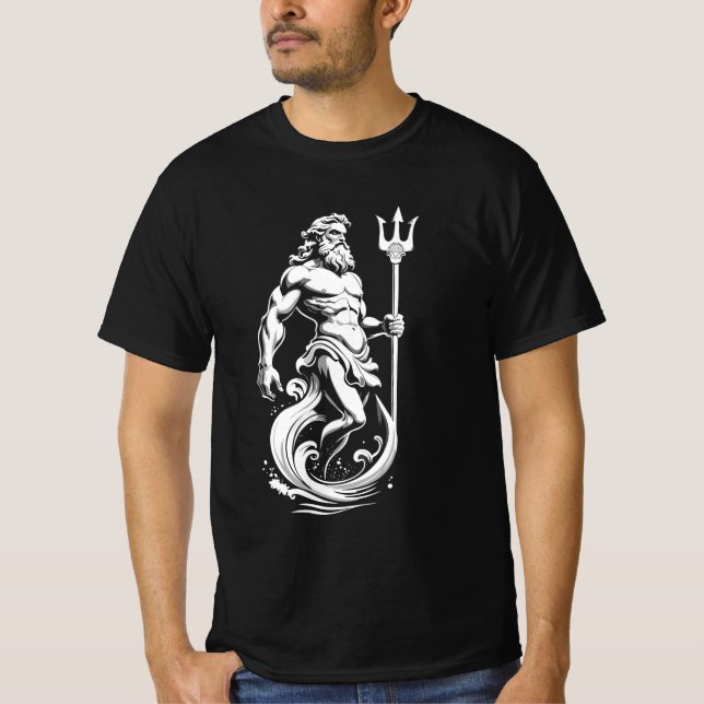 T-shirt Poséidon dieu de la mer (Devant)