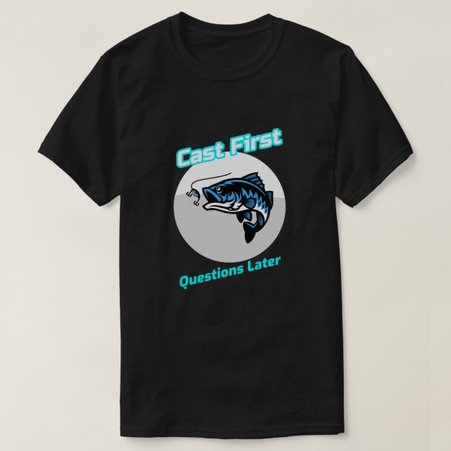 T-shirt "Poser les premières questions plus tard" (Design devant)
