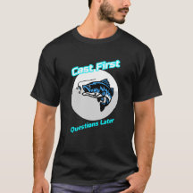 T-shirt "Poser les premières questions plus tard"