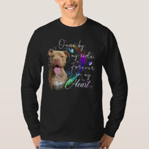 T-shirt Poser un chien taureau une fois de mon côté pour t