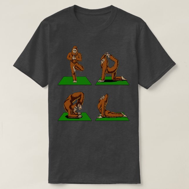 T-shirt Poses de yoga (Design devant)