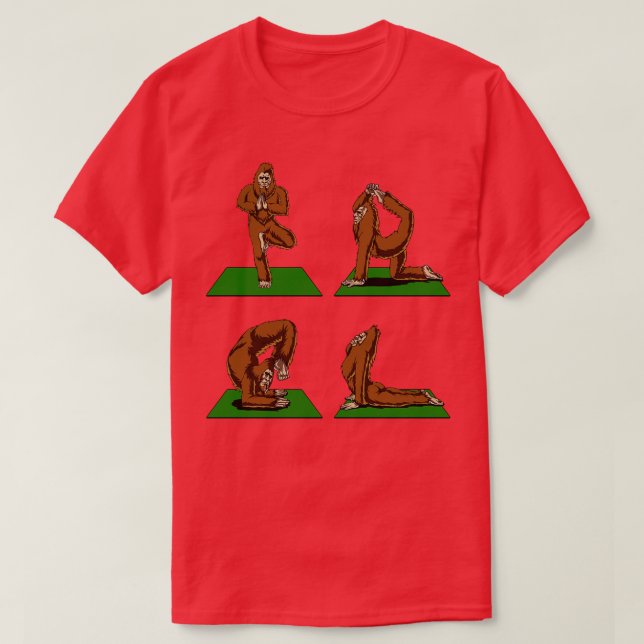 T-shirt Poses de yoga (Design devant)
