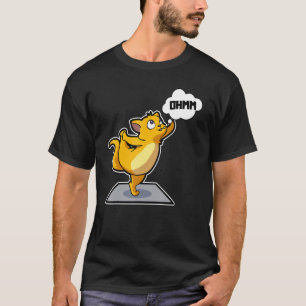 T-shirt Poses de yoga de chat paresseux sports gymnastique