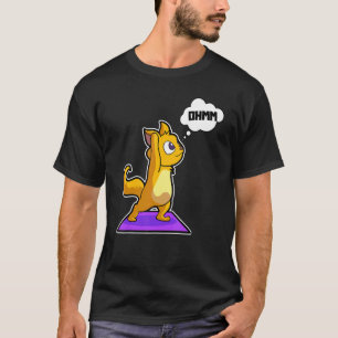T-shirt Poses de yoga de chat paresseux sports gymnastique