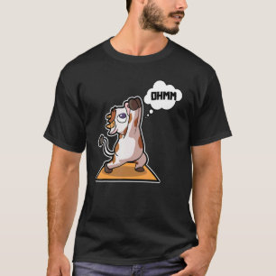T-shirt Poses de yoga de veau de vache Sport Gymnastique B