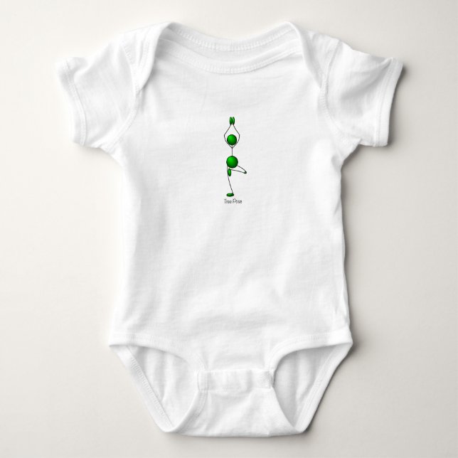 T-shirt Poses de yoga - pose d'arbre (Devant)