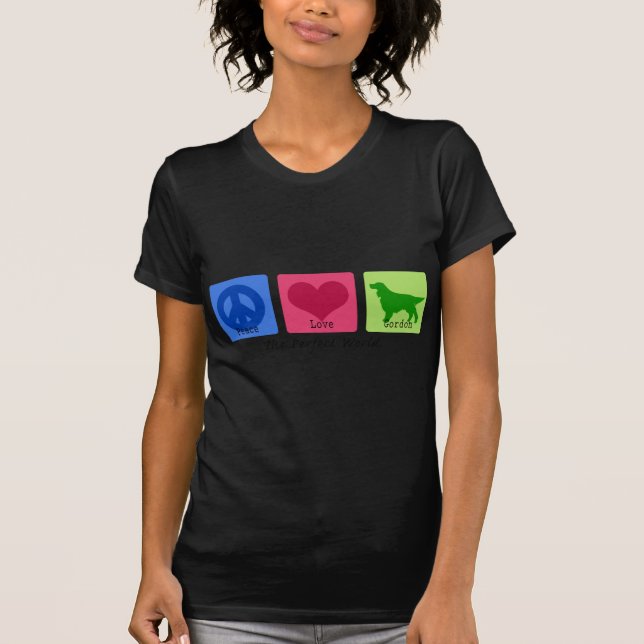 T-shirt Poseur de Gordon d'amour de paix (Devant)