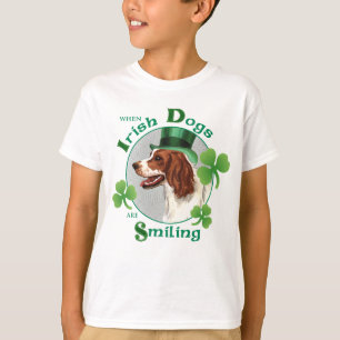 T-shirt Poseur rouge du jour de St Patrick et blanc