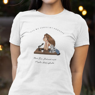 T-shirt Posez-moi des questions sur mon Podcast   Monogram