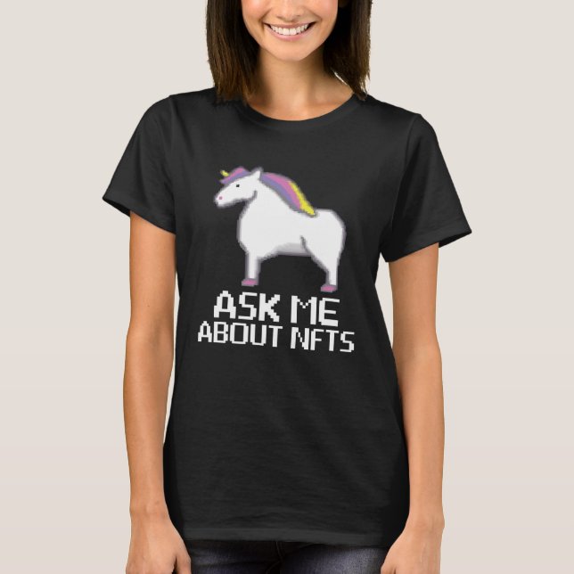 T-shirt Posez-moi des questions sur NFT non Fungable Token (Devant)