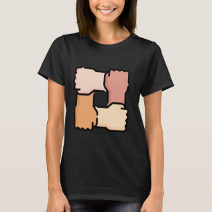 T-shirt Posez-moi la question de cohésion - Amour Paix Uni