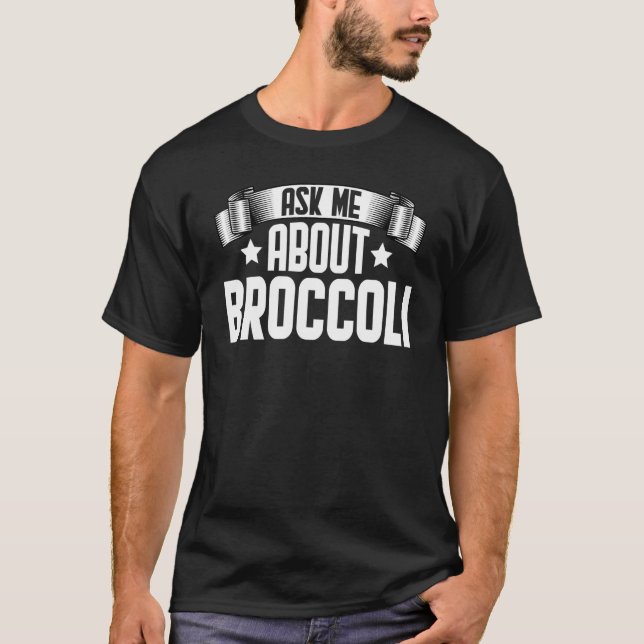 T-shirt Posez-moi la question sur Broccoli Vegan Vegetaria (Devant)