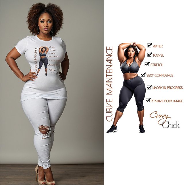 T-shirt positif pour le corps (Créateur téléchargé)