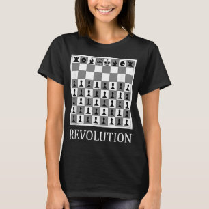 T-shirt Position de départ des échecs Révolution vers le c