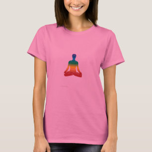 T-shirt Position de Lotus - couleurs de Chakra