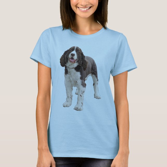 T-shirt Position de springer spaniel (Devant)