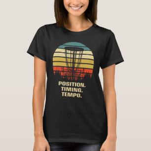 T-shirt Position Timing Tempo Disque Stratégie Golf Golfer