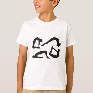 T-shirt Positions de yoga Silhouettes
