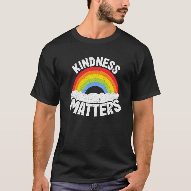 T-shirt Positive Anti Bullying Rainbow Sped Teacher Kindne (Devant)