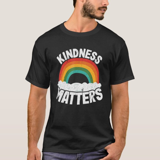 T-shirt Positive Anti Bullying Rainbow Sped Teacher Kindne (Devant)