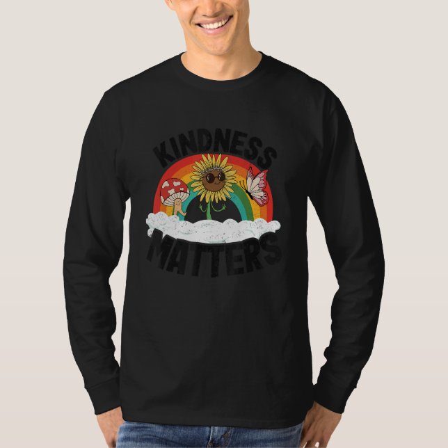 T-shirt Positive Sped Teacher Anti Bullying Rainbow Kindne (Devant)