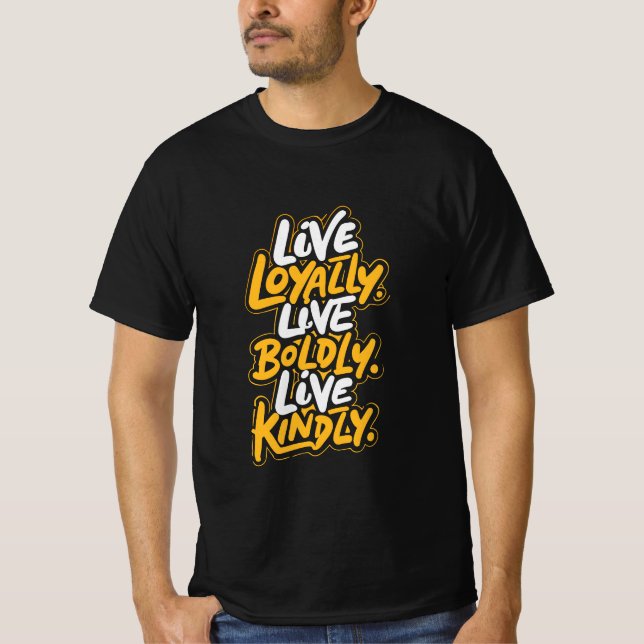 T-shirt Positive Vibes Tee for Kindness and Bold Living (Devant)