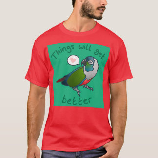 T-shirt Positivité des oiseaux Les choses vont s'améliorer